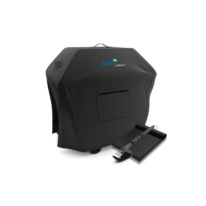 Nestl Nestl Grill Covers 58'' W x 22'' D Grill Cover, Black, 64"