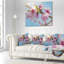 Coussin floral fleur de pêche-29960747-29963021