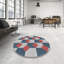 Tapis gris/rouge à motifs-185427239