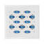 Eyes Cotton Blend Square Napkins