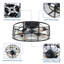 Ventilateur de plafond sans lame 20 po à cage Boho