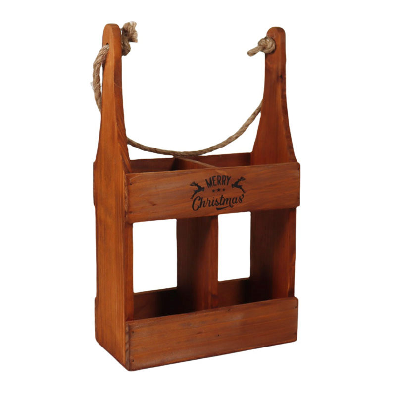 Annalisa 2 Bottle Tabletop Wine Bottle Rack, Brown