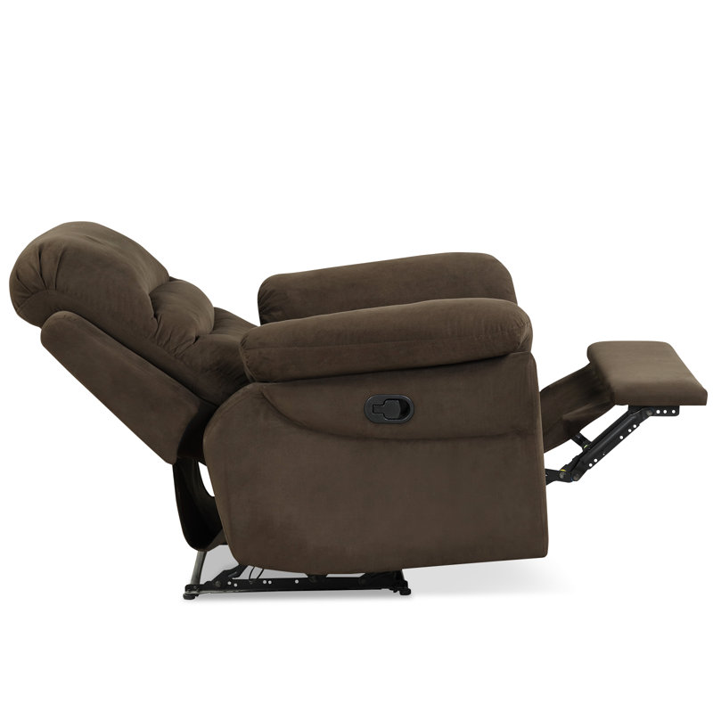 Arthurs 75cm Wide Glider Ergonomic Recliner, Brown