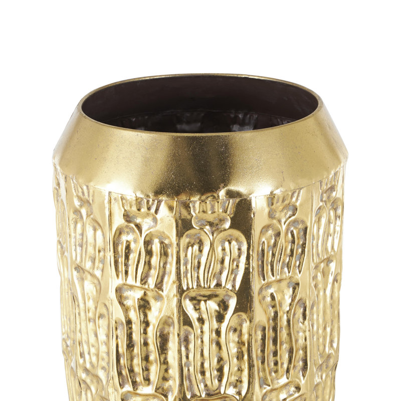 Ensemble de grands vases en métal Braseby, H 41 po x l 15,13 po x P 15,13 po