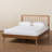 Driffield Slat, Angled legs, Full Bed, Ash Walnut 57.10'' W X 78.30'' L X 58.10'' H-1625825770