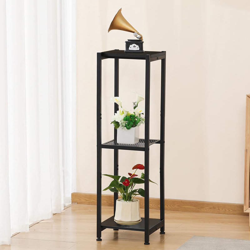 Support pour plante 3 niveaux, Noir, noir, noir, noir