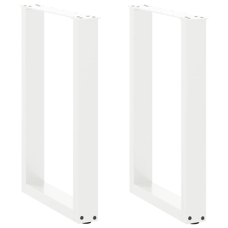 Sayumi Powder Coated Steel Table Leg, 73cm H x 50cm W x 50cm D, White