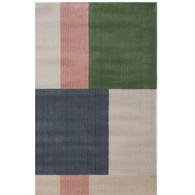 Aslin Geometric Ivory Area Rug