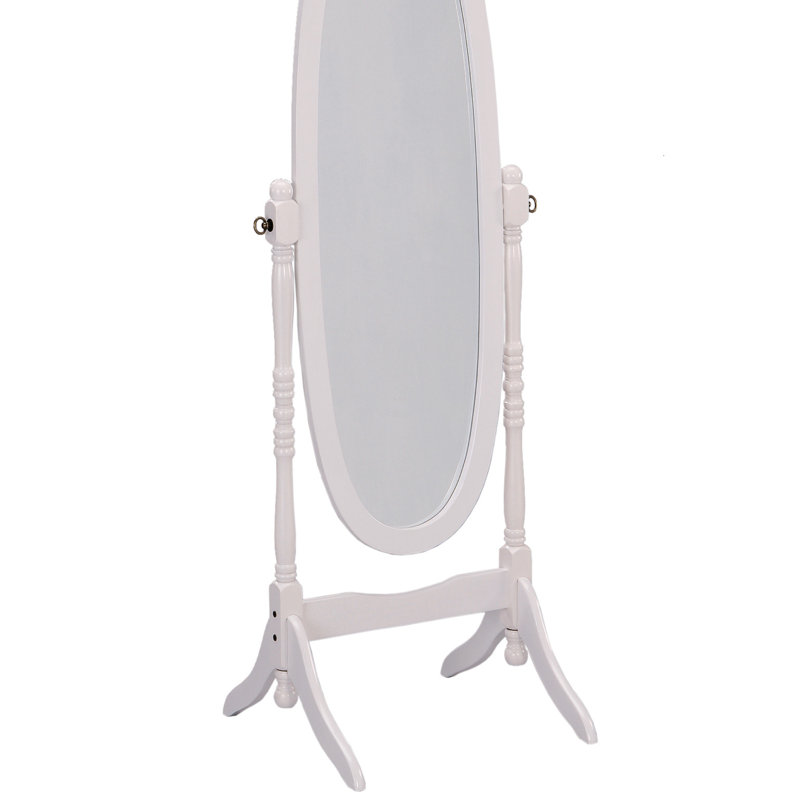 Miroir ovale pleine longueur Cheval, Blanc