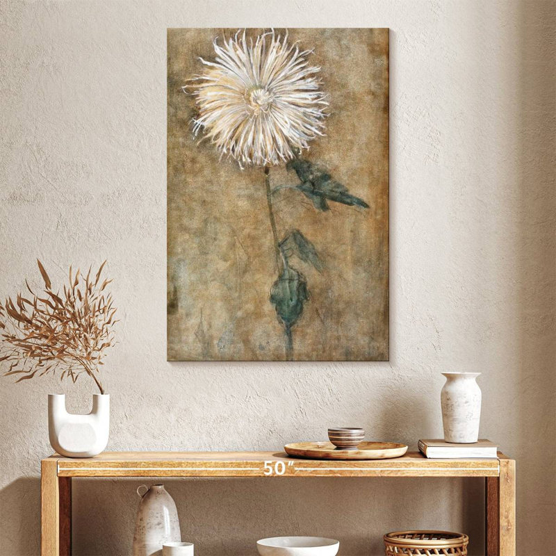 Chrysanthème 1900, H 39 po x l 26 po