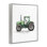 Camion de travail, tracteur vert, estampe numérique, design par Christine Simpson Art