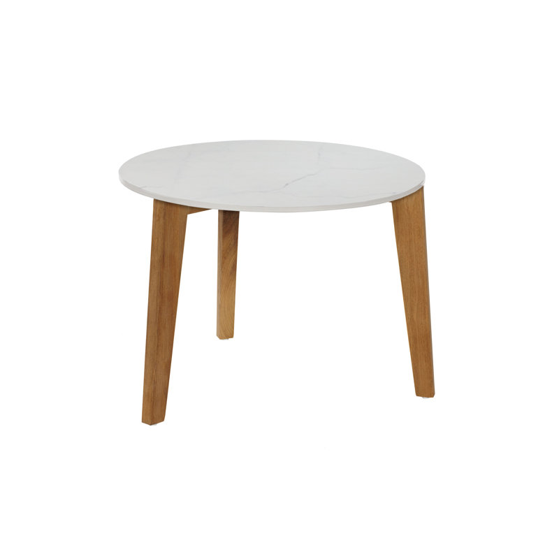 Attol Coffee Table, 17.5" H x 25" L x 25" W, White