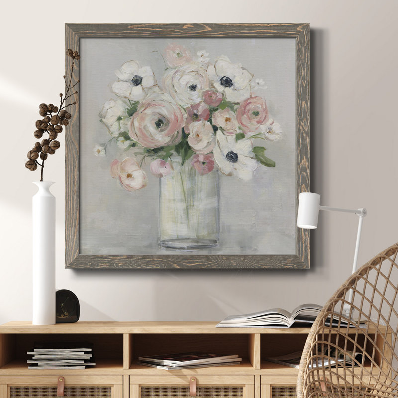 «Fall Giving Thanks» - Cadre photo, art textuel sur toile, H 20 po x l 20 po x P 1,5 po, Encadré gris