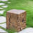Stump Shape MGO Side Table, Weather-Resistant and Eco-Friendly for Indoor and Outdoor Use