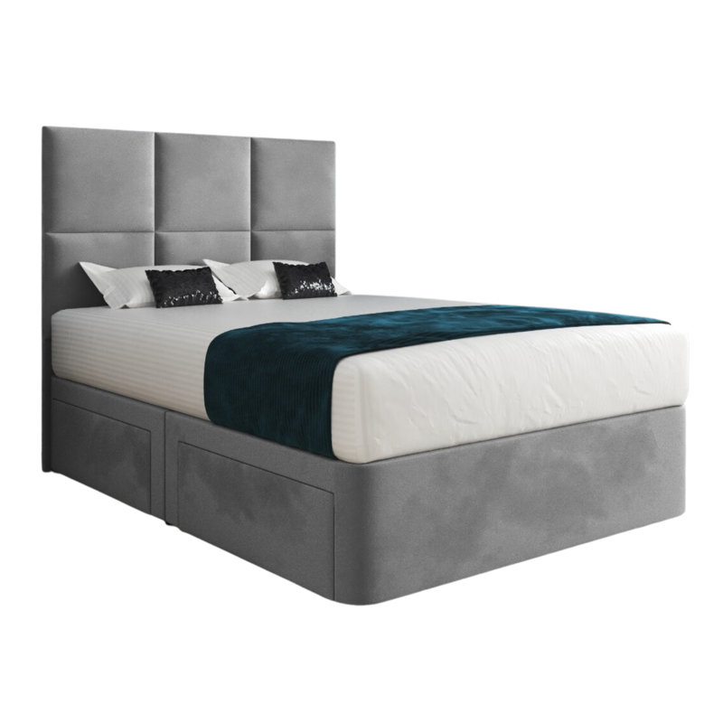 Anatoly Upholstered Bed, Kingsize (5'), Grey