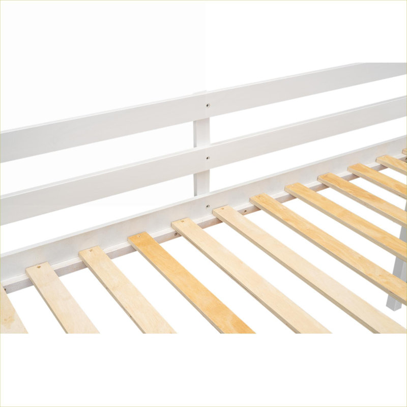 Échelle réversible pour lit simple en bois massif