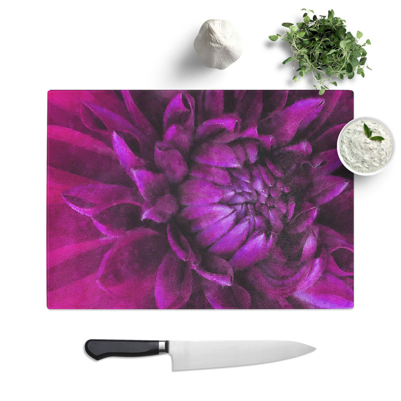 Flower Vol.1 Painting Chopping Board, 0.4cm H x 20cm W x 28.5cm L