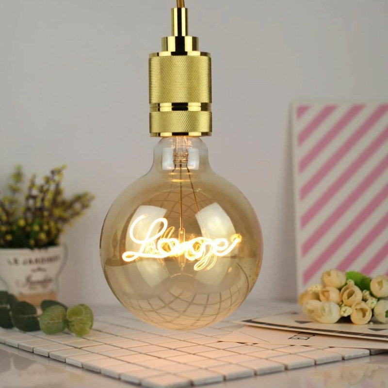 Sickler 4W LED Globe Light Bulb Amber