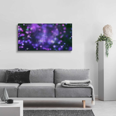  «Cyber Grapes II» par Inconnu, art mural en verre acrylique, 24 po x 12 po