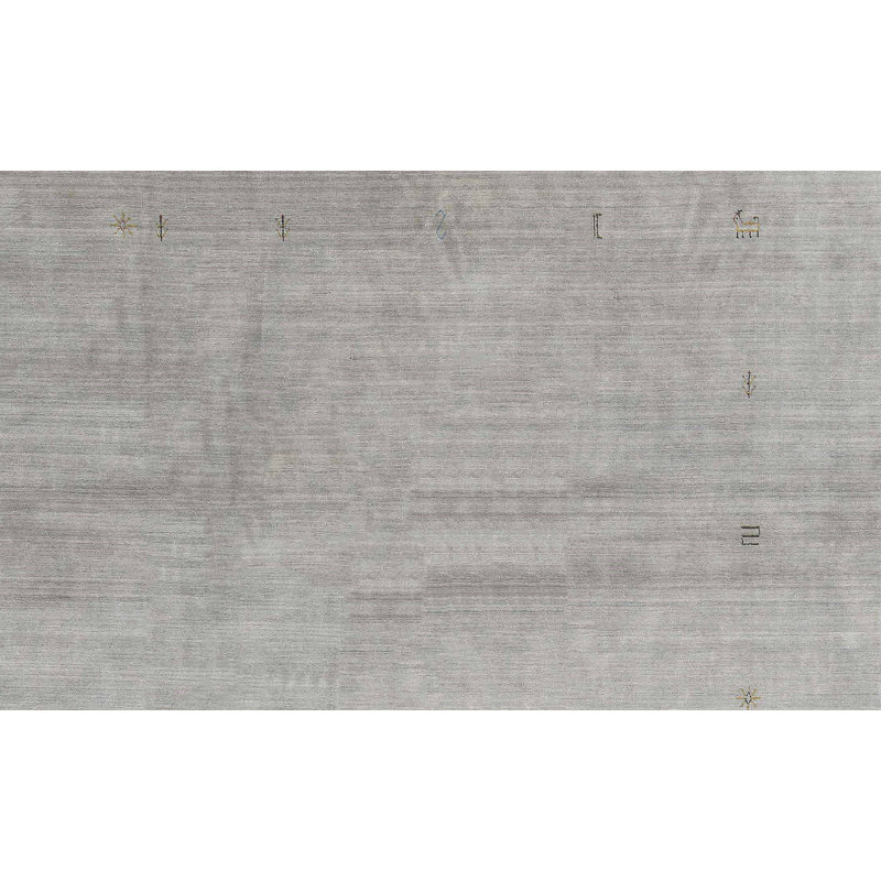 Hand-Knotted High-Quality Gray Area Rug