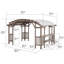 Muscatine 4.5m x 3m Wood Pergola