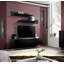 Meuble audio-vidéo mural flottant moderne de 120 po avec éclairage à DEL 16 couleurs Aubrea-667782831
