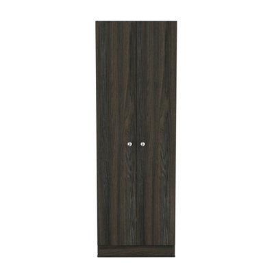 Buxton Rectangle 2-Door Storage Tall Cabinet Carbon
