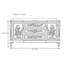 Table buffet en bois massif de 63,78 po Moonya