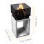 Square Concrete Wood Burning Smokeless Fire Pit