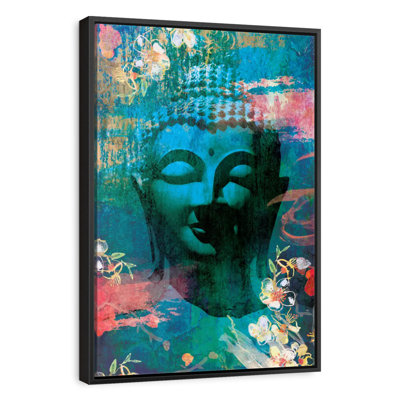 Tête de Bouddha fleurie I