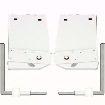 Murphy Mounting Wall Springs Mechanism Heavy Duty Support Hardware DIY Kit For King Queen Bed (Vertical), White