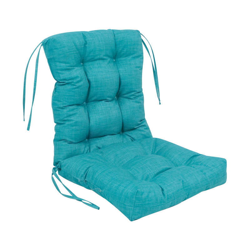 Outdoor 4.5'' Seat / Back Cushion, Aqua Blue