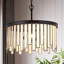 Lustre tambour à 3 lumières à intensité variable de 16 po de diamètre Shoshoni Certifié UL