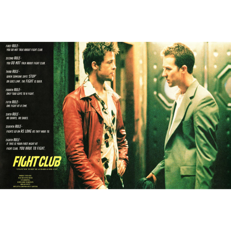 Fight Club LC006, H 11 po x l 18 po