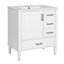 Meuble-lavabo 30 po avec lavabo en céramique-118354589