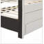 Lit plateforme tapissier avec couchette simple et 3 tiroirs Christiano-1266260598