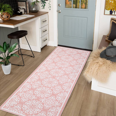 Desolina Washable Floral Indoor Rug