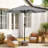 Olympia 3m Traditional Parasol with LED Light(single umbrella without base)-252661991