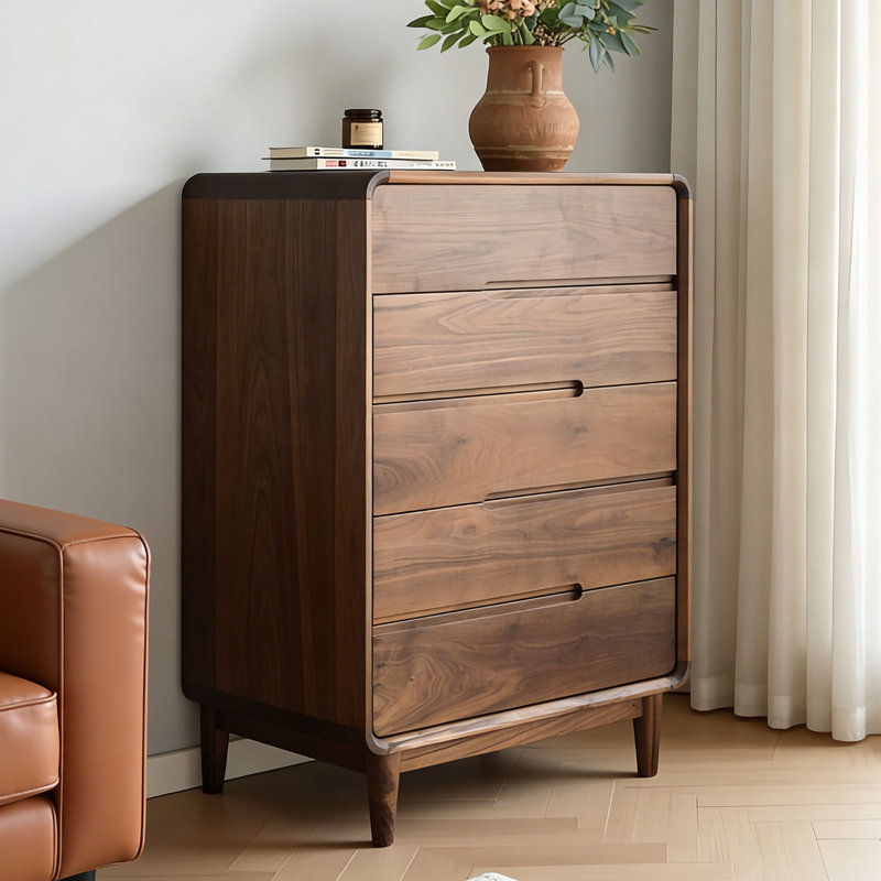 Commode décorative simple en bois massif, H 41,33 po x l 29,52 po x P 15,74 po