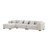 138.97" Wide Velvet Modular Sectional Sofa-2126472738-2126472737