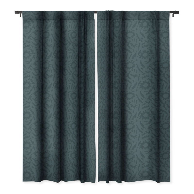 Rideau occultant en polyester Xoie, L 50 po x L 63 po