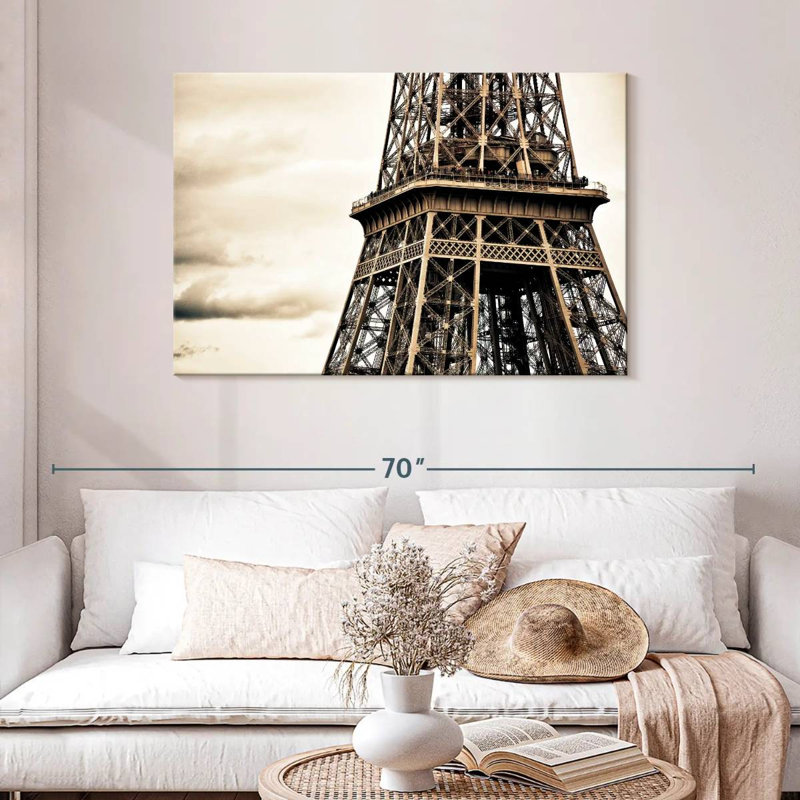 Lilie Eiffel photo rétro, H 30 po x l 45 po