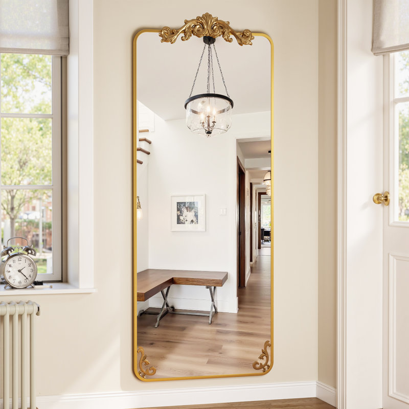 Miroir Ornately, Doré, 58 po x 18 po