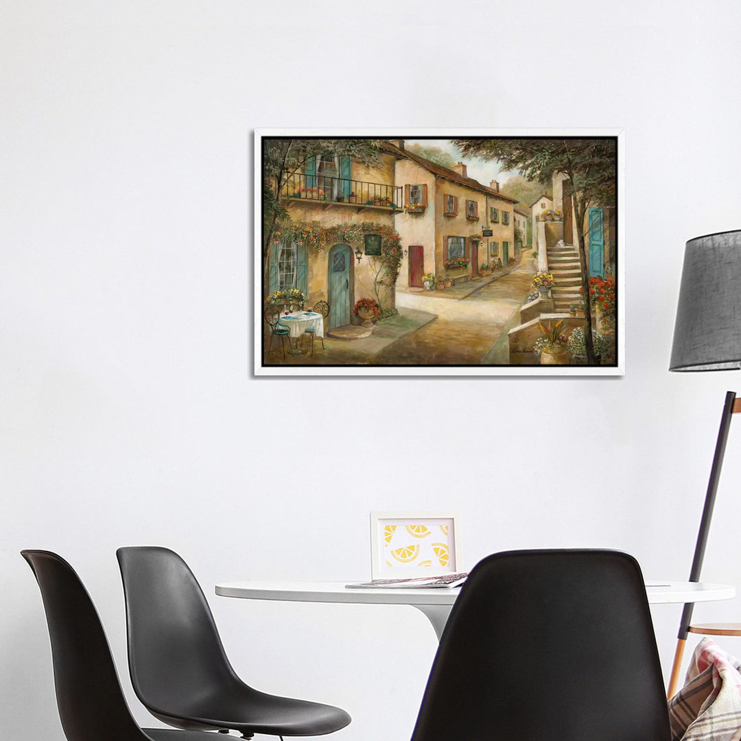 Village Charm & Serenity von Ruane Manning - Galerie-verpackte Leinwand Giclée