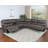 Quanah Upholstered 227 " Power Reclining Curved Seating Component