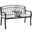 Banc de parc en acier inoxydable