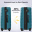Valise Hardshell 4 pièces + valise à roulettes avec verrou TSA - 16 "+ 20" + 24 "+ 28" bagages-133052492