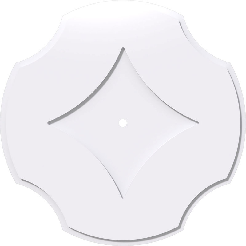 Médaillon de plafond contemporain en PVC de qualité architecturale 40 po x P 1 po x P 14 po x P 1 po