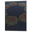 Tapis carré bleu marine Otto