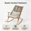 Outdoor Rocker Chair with Cushions